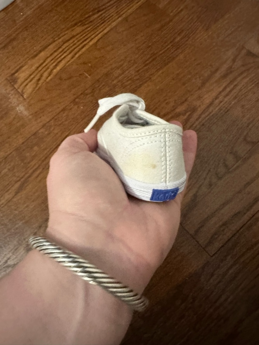 Keds Kids White Canvas Lace-Up Sneakers - Picture 4 of 5